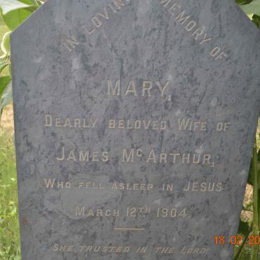 McARTHUR Mary -1904