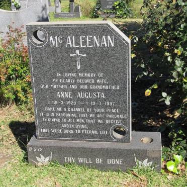 McALEENAN Anne Augusta 1929-1997