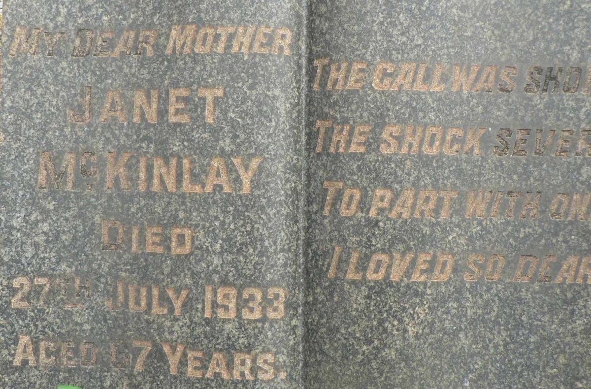 McKINLAY Janet -1933