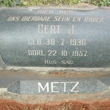 METZ Gert J. 1936-1957