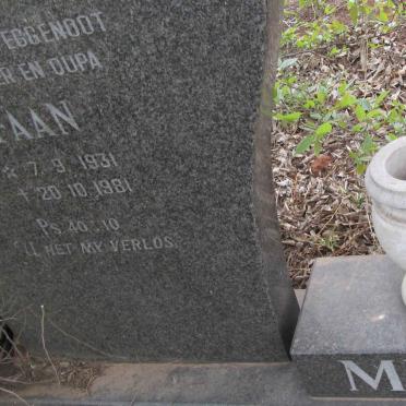 MEYER Faan 1931-1981