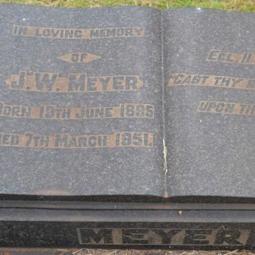 MEYER J.W. 1895-1951