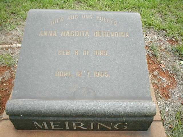 MEIRING Anna Magrita Berendina 1869-1955