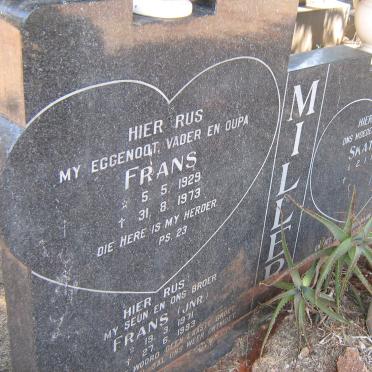 MILLER Frans 1929-1973 &amp; Skattie -1934 :: MILLER Frans 1971-1993