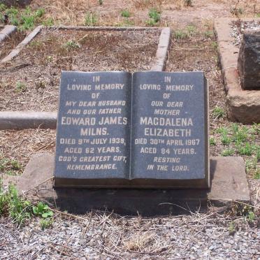 MILNS Edward James  -1939 &amp; Magdalena Elizabeth  -1967
