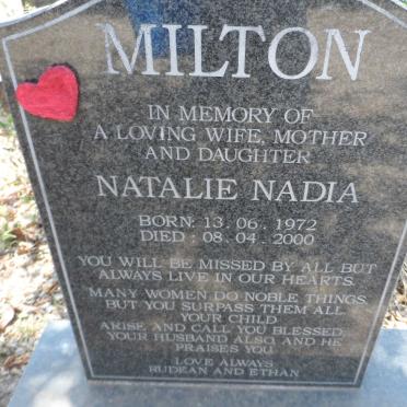 MILTON Natalie Nadia 1972-2000