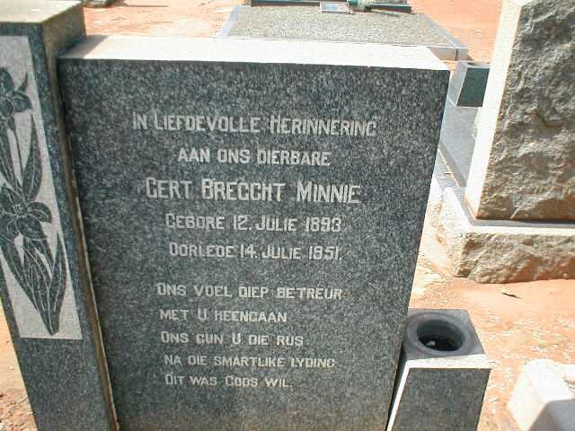 MINNIE Gert Breccht 1893-1951