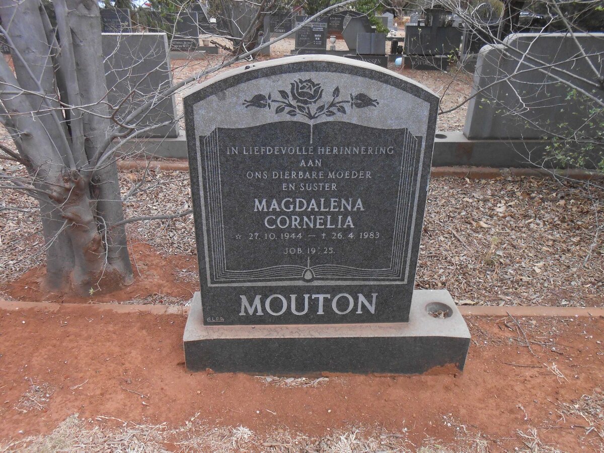 MOUTON Magdalena Cornelia 1944-1983