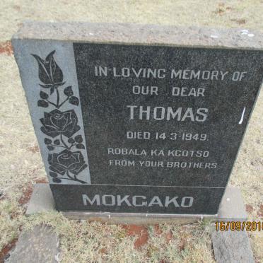 MOKGAKO Thomas -1949