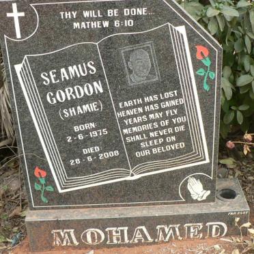 MOHAMED Seamus Gordon 1975-2008