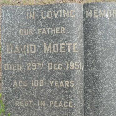 MOETE David -1951