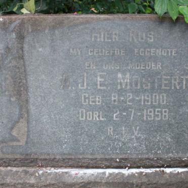 MOSTERT J.E. 1900-1958