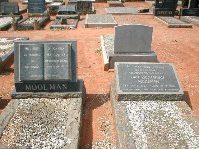 MOOLMAN Jan Zacharias 1897-1965 &amp; Susanna Margrieta NIEWENHUIZEN 1892-1952