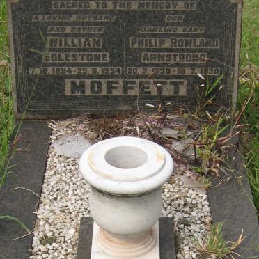 MOFFETT William Edlestone 1894-1954 :: MOFFETT Philip Rowland Armstrong 1930-1930