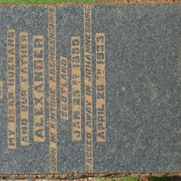 MORRISON Alexander 1850-1933