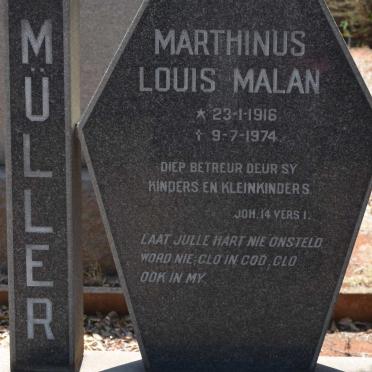 MÜLLER Marthinus Louis Malan 1916-1974