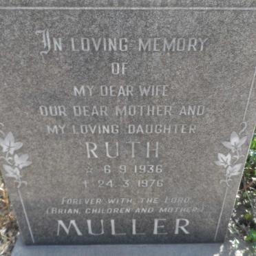 MULLER Ruth 1936-1976