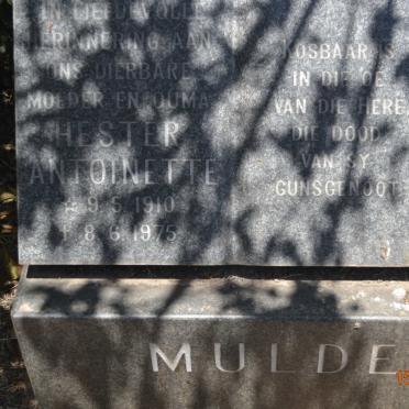 MULDER Hester Antoinette 1910-1975