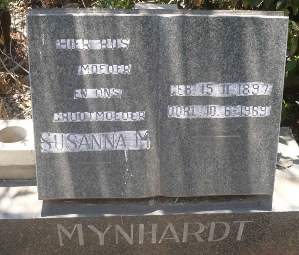 MYNHARDT Susanna M. 1897-1969