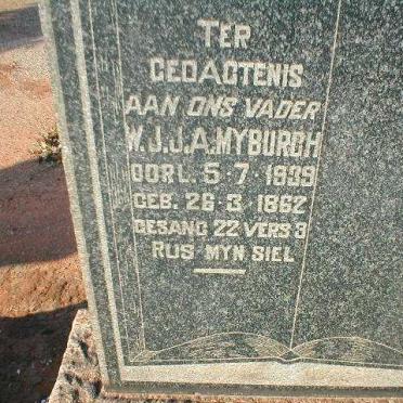 MYBURGH W.J.J.A. 1862-1939