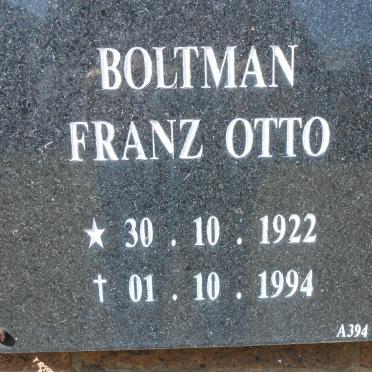 BOLTMAN Franz Otto 1922-1994