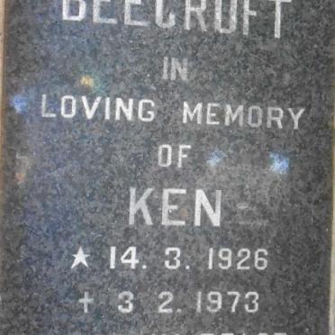 BEECROFT Ken 1926-1973