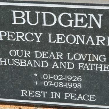 BUDGEN Percy Leonard 1926-1998