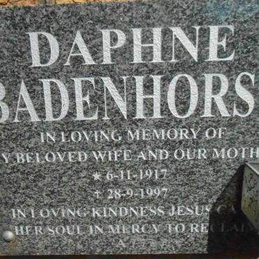 BADENHORST Daphne 1917-1997