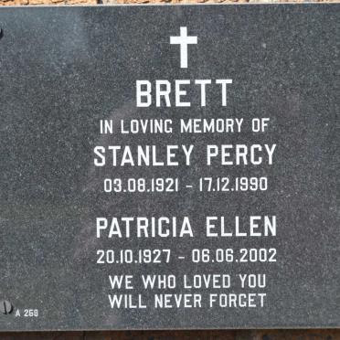 BRETT Stanley Percy 1921-1990 &amp; Patricia Ellen 1927-2002