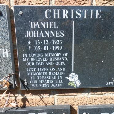 CHRISTIE Daniel Johannes 1923-1999