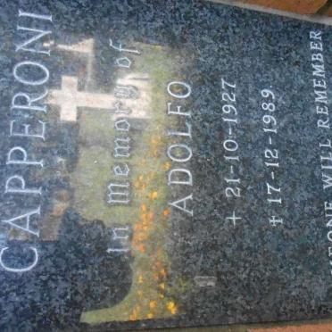CAPPERONI Adolfo 1927-1989