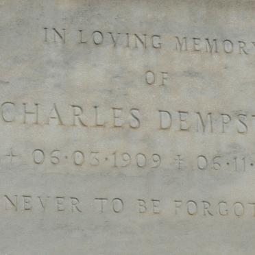 DEMPSTER Charles 1909-1987