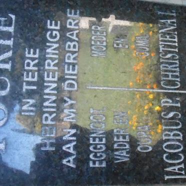 FOURIE Jacobus P. 1910-1990 &amp; Christiena I. 1919-2008