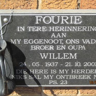 FOURIE Willem 1937-2001