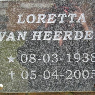 HEERDEN Loretta, van 1938-2005