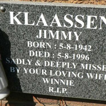 KLAASSEN Jimmy 1942-1996
