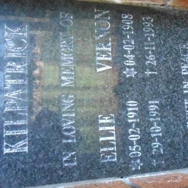 KILPATRICK Vernon 1908-1993 &amp; Ellie 1910-1991