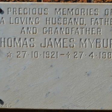 MYBURGH Thomas James 1921-1989