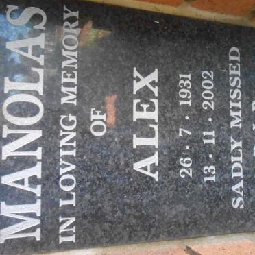 MANOLAS Alex 1931-2002