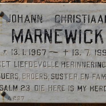 MARNEWICK Johann Christiaan 1967-1990