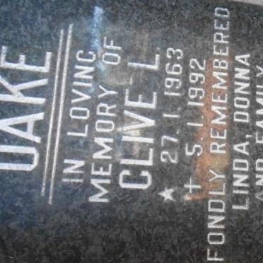 OAKE Clive L. 1963-1992