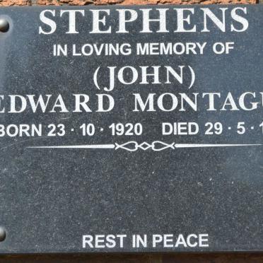 STEPHENS Edward Montague 1920-1984