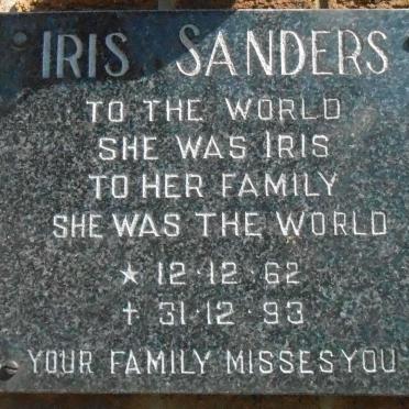 SANDERS Iris 1962-1993