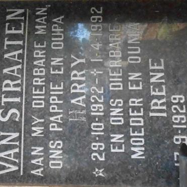 STRAATEN Harry, van 1922-1992 &amp; Irene 1929-