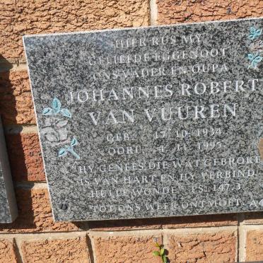 VUUREN Johannes Robert, van 1934-1995