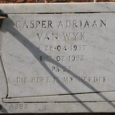 WYK Casper Adriaan, van 1937-1992