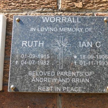 WORRALL Ian C. 1906-1993 &amp; Ruth 1915-1982