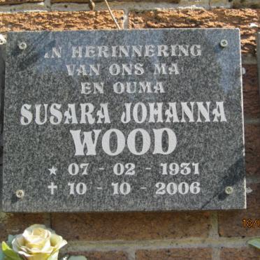WOOD Susara Johanna 1931-2006