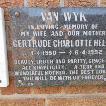 WYK Gertrude Charlotte Helen, van 1950-1992