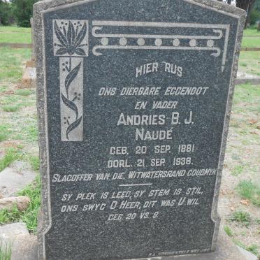 NAUDÉ Andries B.J. 1881-1938